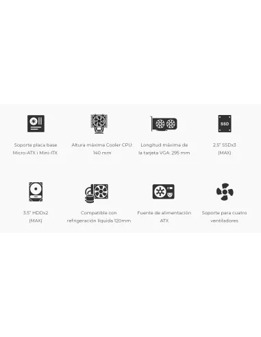 Caja micro ATX: CoolBox M680 con USB-C frontal
