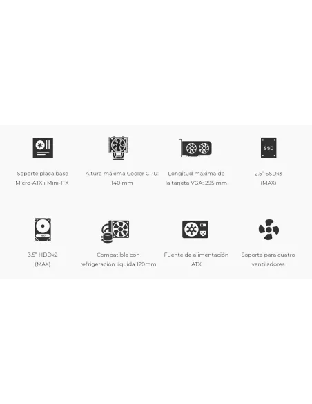 Caja micro ATX: CoolBox M680 con USB-C frontal