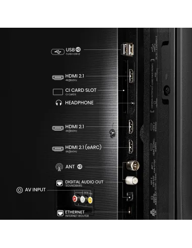 Televisor Hisense 50E7NQ 50" QLED 4K y HDMI 2.1