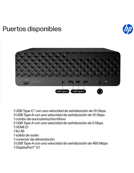 Ordenador de sobremesa HP Prodesk 4 SFF G1i 9H7U9ET