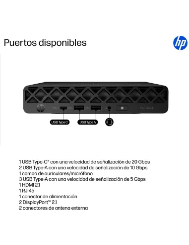 Mini HP ProDesk 4 Mini G1i BY7E2ET Desktop AI