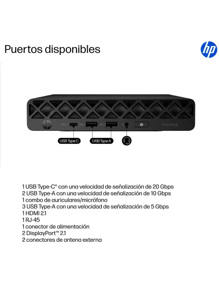 Mini HP ProDesk 4 Mini G1i BY7E2ET Desktop AI