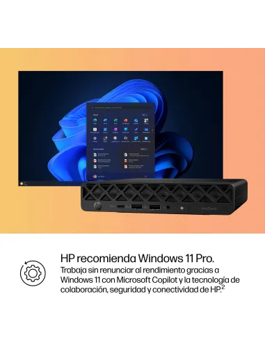 Mini HP ProDesk 4 Mini G1i BY7E2ET Desktop AI