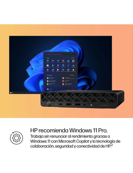 Mini HP ProDesk 4 Mini G1i BY7E2ET Desktop AI