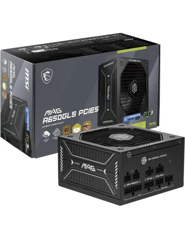 Fuente ATX: MSI MAG A650GLS PCIE5 con PCIe 5.1