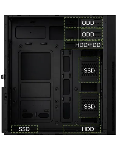 Caja PC ATX: CoolBox A780 con USB-C y fuente 500W