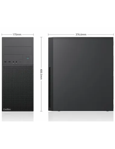 Caja PC ATX: CoolBox A780 con USB-C y fuente 500W