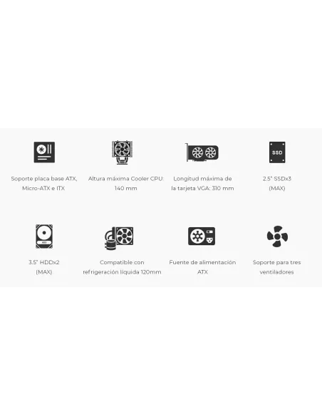 CoolBox A780 con Fuente de alimentación Powerline3 650W