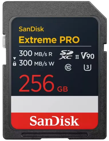 SanDisk Extreme PRO 256GB Tarjeta SDXC 300 MB/s UHS-II U3 V90