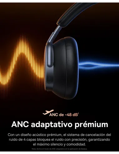 Auriculares Baseus Inspire XH1 Negros con ANC y LDAC