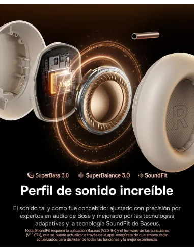 Baseus Inspire XH1 Blancos con ANC y Bluetooth 6.1