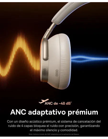Baseus Inspire XH1 Blancos con ANC y Bluetooth 6.1