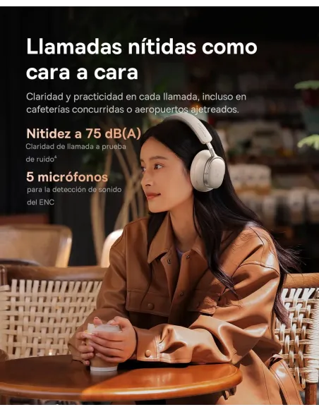 Baseus Inspire XH1 Blancos con ANC y Bluetooth 6.1