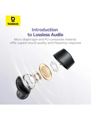 Auriculares Baseus Bowie E18 Negros True Wireless IPX4