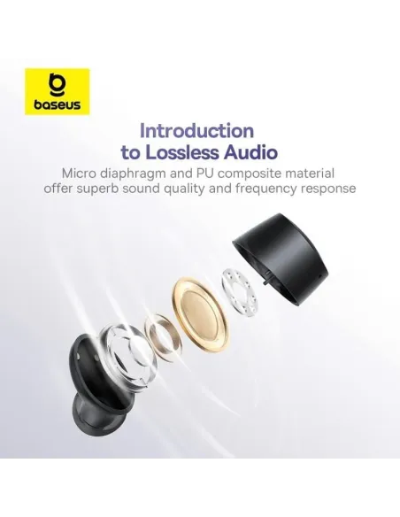 Auriculares TWS Baseus Bowie E18 Blancos IPX4 con USB-C