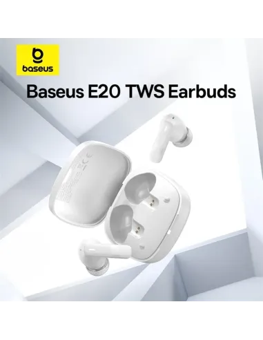 Auriculares Baseus Bowie E20 Blancos TWS Bluetooth 5.3