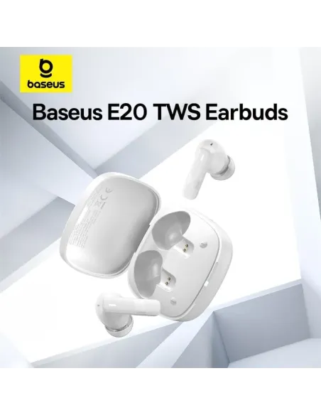 Auriculares Baseus Bowie E20 Blancos TWS Bluetooth 5.3