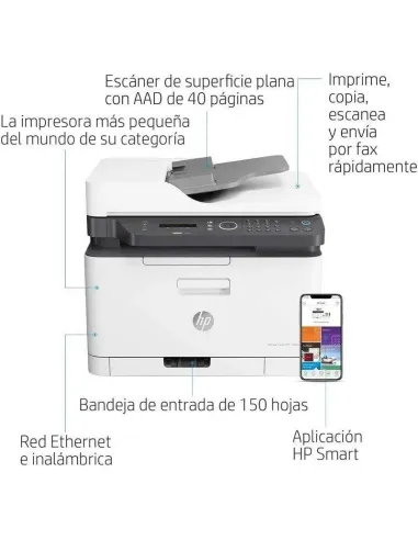 Impresora Láser Color Multifunción HP Color Laser MFP 179fnw