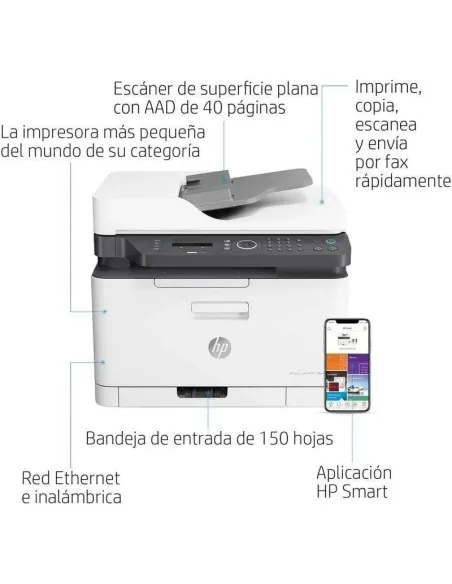 Impresora Láser Color Multifunción HP Color Laser MFP 179fnw