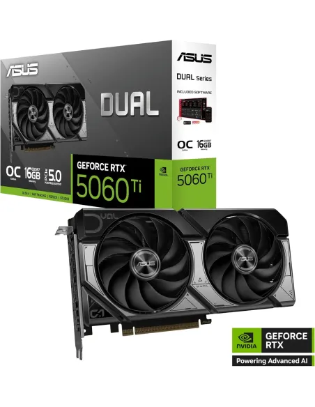 ASUS Dual GeForce RTX 5060 Ti EVO OC Edition 16GB GDDR7 DLSS4 Relflex2