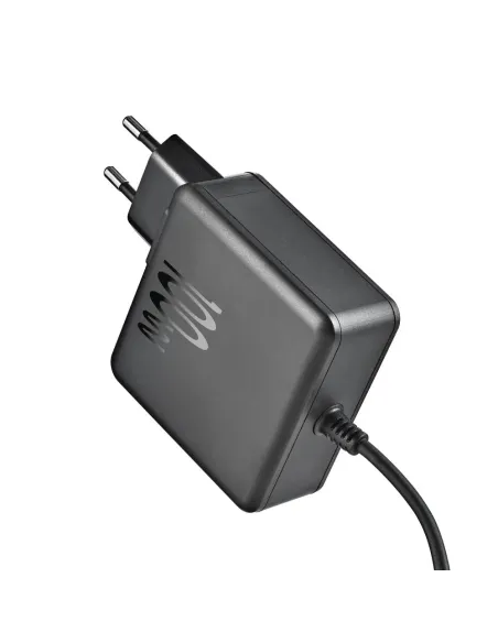 Cargador GaN NGS BUD 100W Negro para portátil y móvil