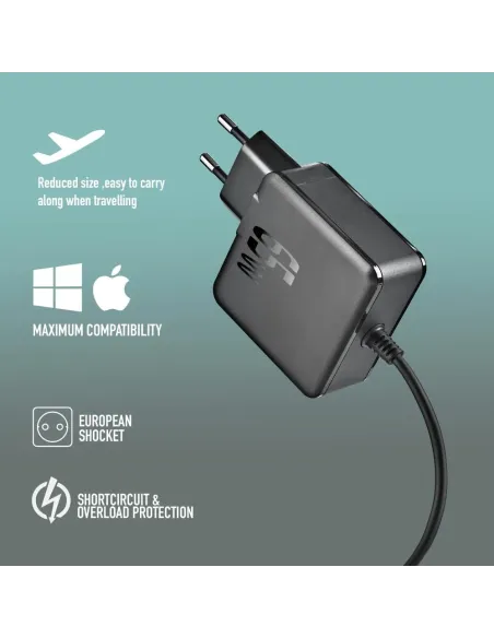 Cargador de Pared USB-C NGS GAN 65W-C con PPS