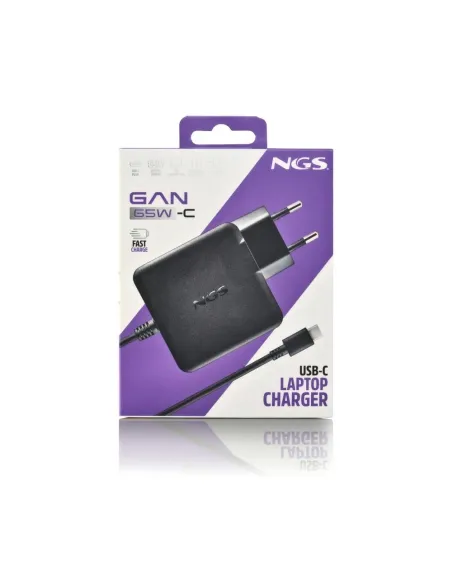 Cargador de Pared USB-C NGS GAN 65W-C con PPS