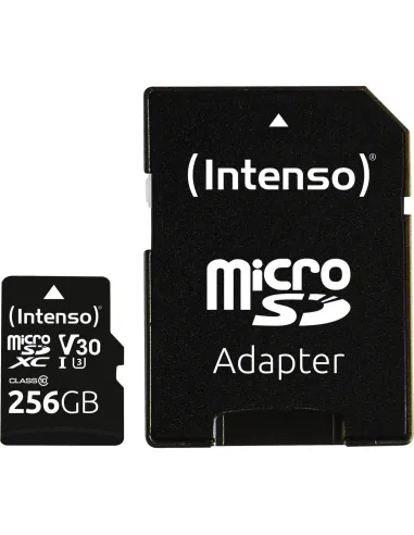 Intenso microSDXC UHS-I Professional 256 GB con Adaptador SD