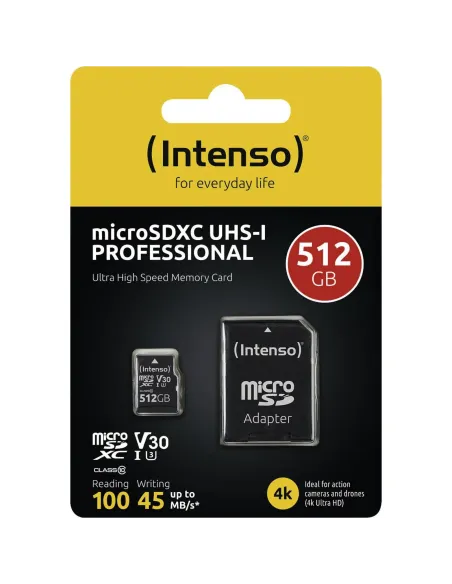 Tarjeta microSD Intenso microSDXC UHS-I Professional 512 GB