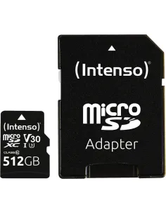 Intenso microSDXC UHS-I Professional 512 GB con Adaptador SD-MTMSDM0331