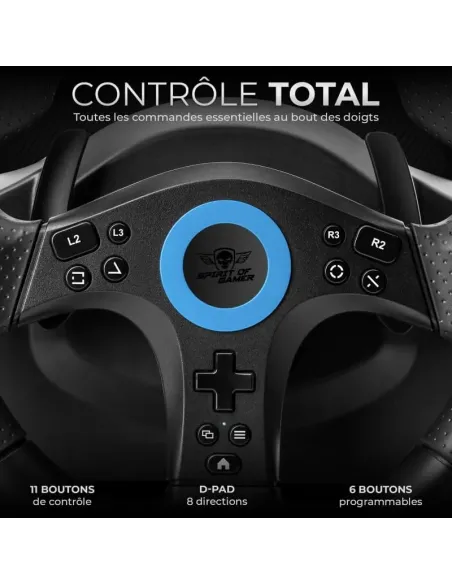 Volante Spirit of Gamer Race Wheel Pro 5 para PS5 y PC
