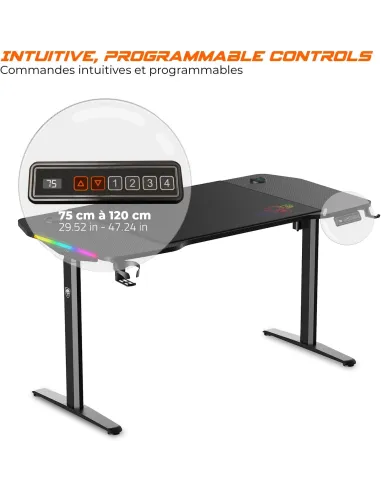 Mesa gaming Spirit of Gamer Headquarter 900 elevable