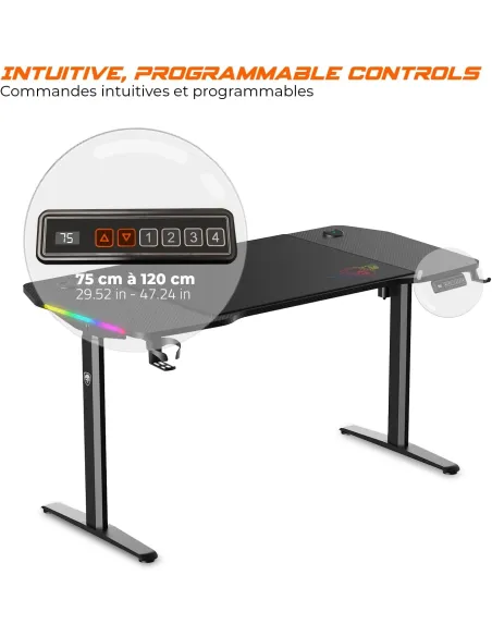 Mesa gaming Spirit of Gamer Headquarter 900 elevable