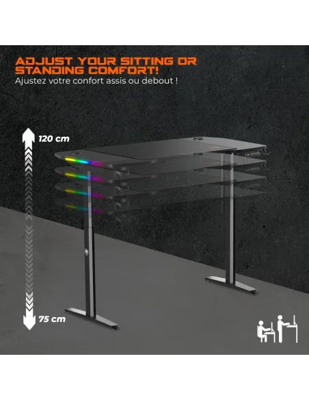 Mesa gaming Spirit of Gamer Headquarter 900 elevable