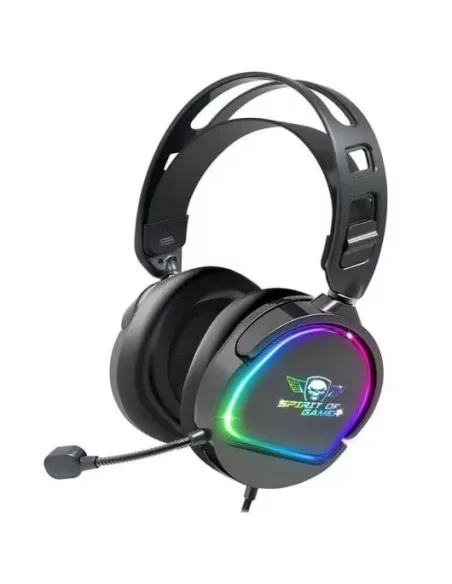 Spirit of Gamer Pro H6 RGB Negros con cable, sonido estéreo y micrófono extraíble