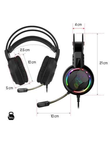 Spirit of Gamer Pro H7 RGB Negro