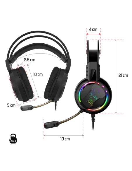Spirit of Gamer Pro H7 RGB Negro