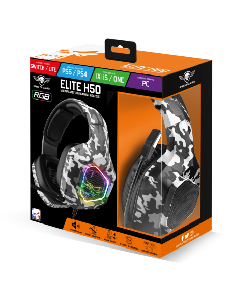 Spirit of Gamer Elite H50 Gaming Camuflaje