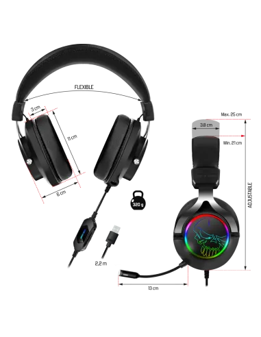 Spirit of Gamer Xpert-H600 Negro