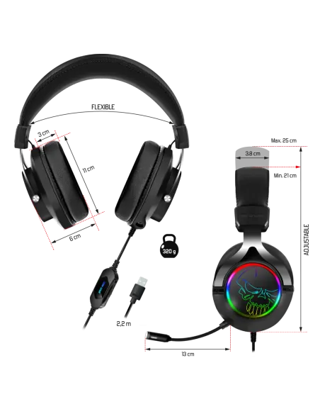 Spirit of Gamer Xpert-H600 Negro