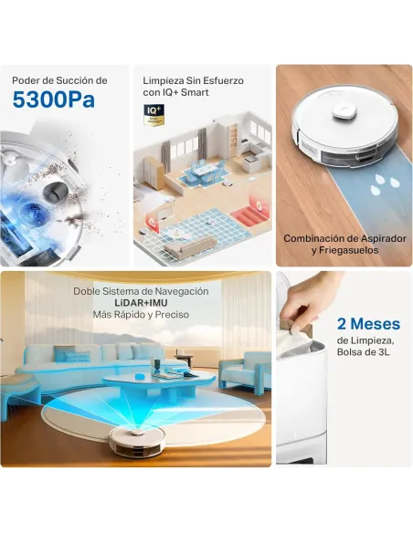Robot con Autovaciado TP-Link Tapo RV30 Max Plus