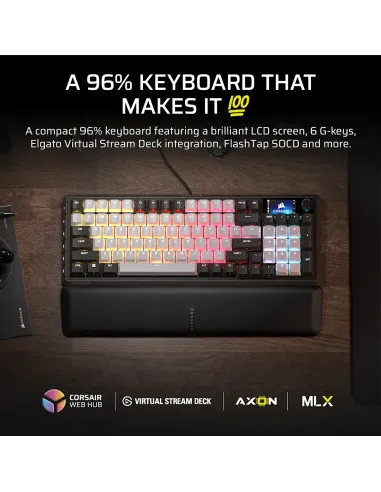 Teclado Mecánico para Juegos Corsair VANGUARD 96 ES