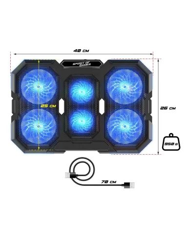 Base refrigeradora AirBlade 700 RGB para portátil