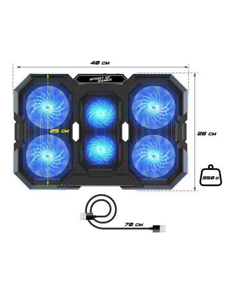 Base refrigeradora AirBlade 700 RGB para portátil