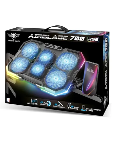Base refrigeradora AirBlade 700 RGB para portátil