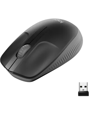 Ratón inalámbrico Logitech M190 Gris Claro con USB-A