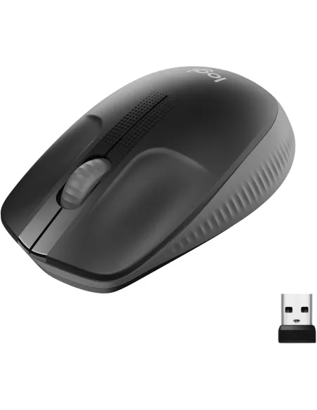Ratón inalámbrico Logitech M190 Gris Claro con USB-A
