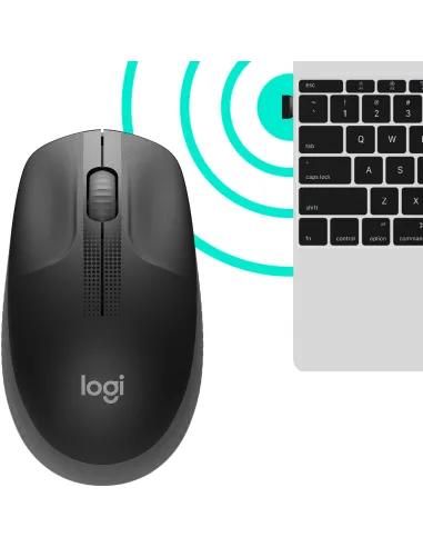 Ratón inalámbrico Logitech M190 Gris Claro con USB-A