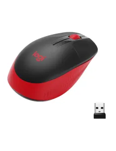 Logitech 910-005908 M190 Ratón Inalámbrico 1000 DPI Rojo-RATO64697