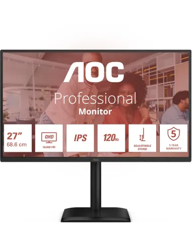 AOC Q27E4U Monitor de 27" QHD IPS 120 Hz Adaptive Sync